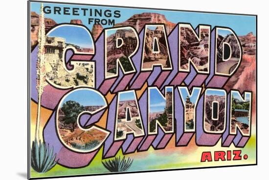 Greetings from Grand Canyon, Arizona-null-Mounted Art Print