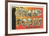 Greetings from Grand Forks, North Dakota-null-Framed Premium Giclee Print