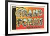 Greetings from Grand Forks, North Dakota-null-Framed Premium Giclee Print