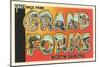 Greetings from Grand Forks, North Dakota-null-Mounted Art Print