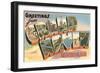 Greetings from Grand Haven, Michigan-null-Framed Art Print