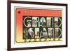 Greetings from Grand Island, Nebraska-null-Framed Premium Giclee Print