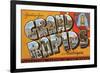 Greetings from Grand Rapids, Michigan-null-Framed Premium Giclee Print