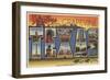 Greetings from Grapevine, Texas-Lantern Press-Framed Art Print