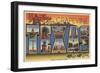 Greetings from Grapevine, Texas-Lantern Press-Framed Art Print