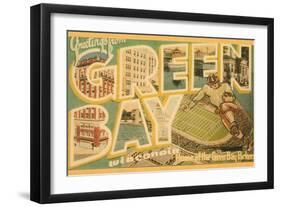 Greetings from Green Bay, Wisconsin-null-Framed Art Print