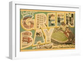 Greetings from Green Bay, Wisconsin-null-Framed Art Print