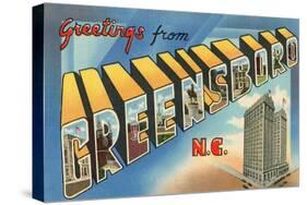 Greetings from Greensboro, North Carolina-null-Stretched Canvas