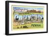 Greetings from Greensburg, Pennsylvania-null-Framed Art Print