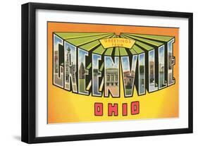 Greetings from Greenville, Ohio-null-Framed Art Print