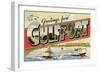 Greetings from Gulfport, Mississippi-null-Framed Art Print