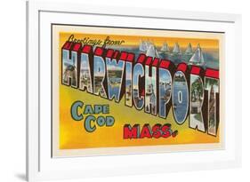 Greetings from Harwichport, Mass.-null-Framed Art Print