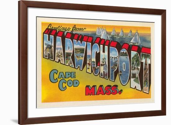 Greetings from Harwichport, Mass.-null-Framed Art Print