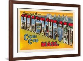 Greetings from Harwichport, Mass.-null-Framed Art Print