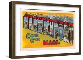 Greetings from Harwichport, Mass.-null-Framed Art Print