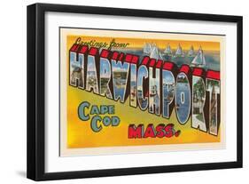 Greetings from Harwichport, Mass.-null-Framed Art Print