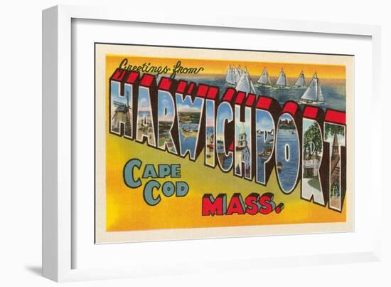 Greetings from Harwichport, Mass.-null-Framed Art Print