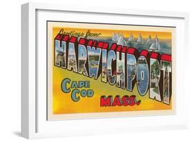 Greetings from Harwichport, Mass.-null-Framed Art Print