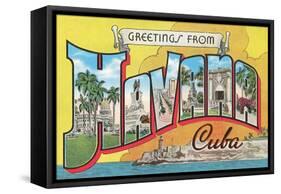 Greetings from Havana, Cuba-null-Framed Stretched Canvas
