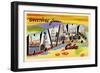 Greetings From Havana Cuba-Curt Teich & Company-Framed Premium Giclee Print