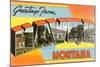 Greetings from Havre, Montana-null-Mounted Art Print