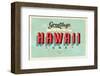 Greetings From Hawaii-null-Framed Art Print