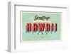 Greetings From Hawaii-null-Framed Art Print