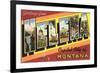 Greetings from Helena, Montana-null-Framed Premium Giclee Print