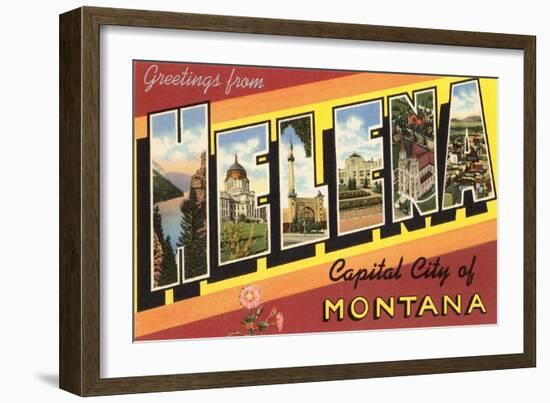 Greetings from Helena, Montana-null-Framed Art Print