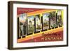 Greetings from Helena, Montana-null-Framed Art Print