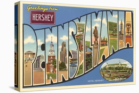 Greetings from Hershey, Pennsylvania-null-Stretched Canvas