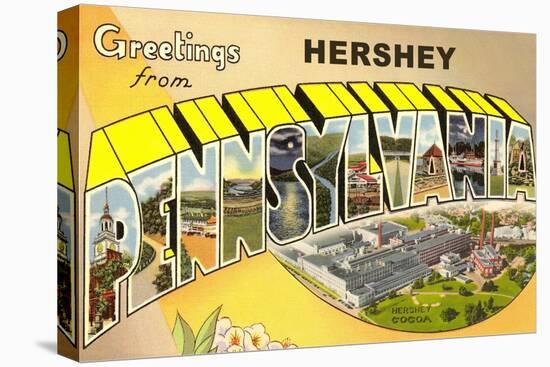 Greetings from Hershey, Pennsylvania-null-Stretched Canvas