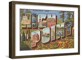 Greetings from High Point, North Carolina-null-Framed Art Print