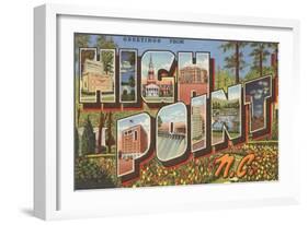 Greetings from High Point, North Carolina-null-Framed Art Print