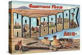 Greetings from Holbrook, Arizona-null-Stretched Canvas