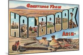 Greetings from Holbrook, Arizona-null-Mounted Art Print