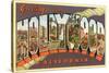 Greetings from Hollywood, California-null-Stretched Canvas