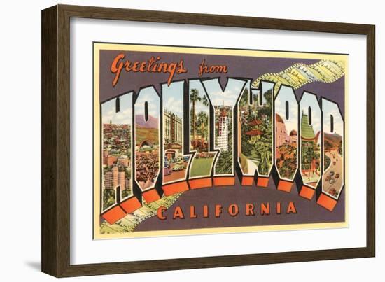 Greetings from Hollywood, California-null-Framed Art Print