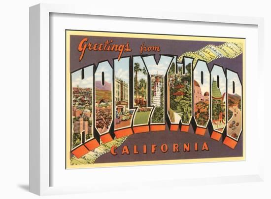 Greetings from Hollywood, California-null-Framed Art Print