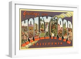 Greetings from Hollywood, California-null-Framed Art Print