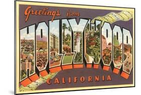 Greetings from Hollywood, California-null-Mounted Art Print