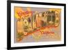 Greetings from Hollywood, California-null-Framed Premium Giclee Print