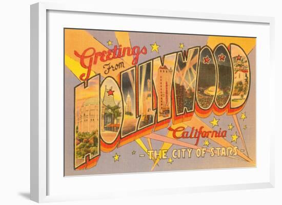 Greetings from Hollywood, California-null-Framed Art Print