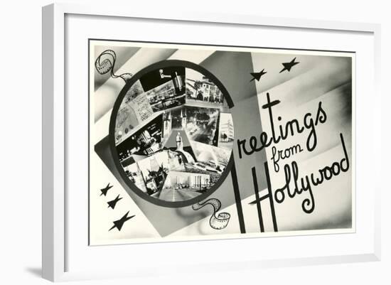 Greetings from Hollywood, California-null-Framed Art Print