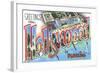 Greetings from Hollywood in Florida-null-Framed Giclee Print