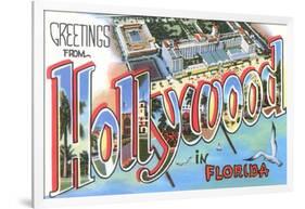 Greetings from Hollywood in Florida-null-Framed Giclee Print