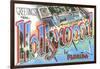 Greetings from Hollywood in Florida-null-Framed Giclee Print