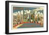 Greetings from Hollywood v2-Wild Apple Portfolio-Framed Premium Giclee Print