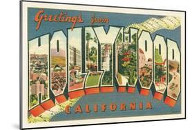 Greetings from Hollywood v2-Wild Apple Portfolio-Mounted Art Print