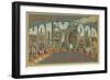 Greetings from Hollywood-null-Framed Premium Giclee Print
